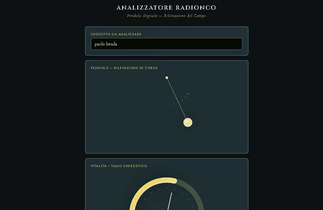 ANALIZZATORE PENDOLO